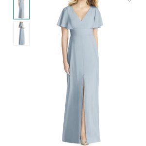 NWT Social Bridesmaids Split Chiffon Dress